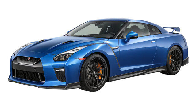 Nissan GTR isolated. 