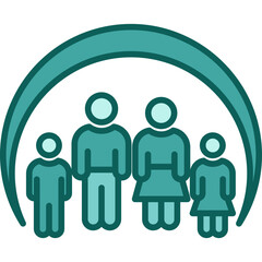 Family solid icon