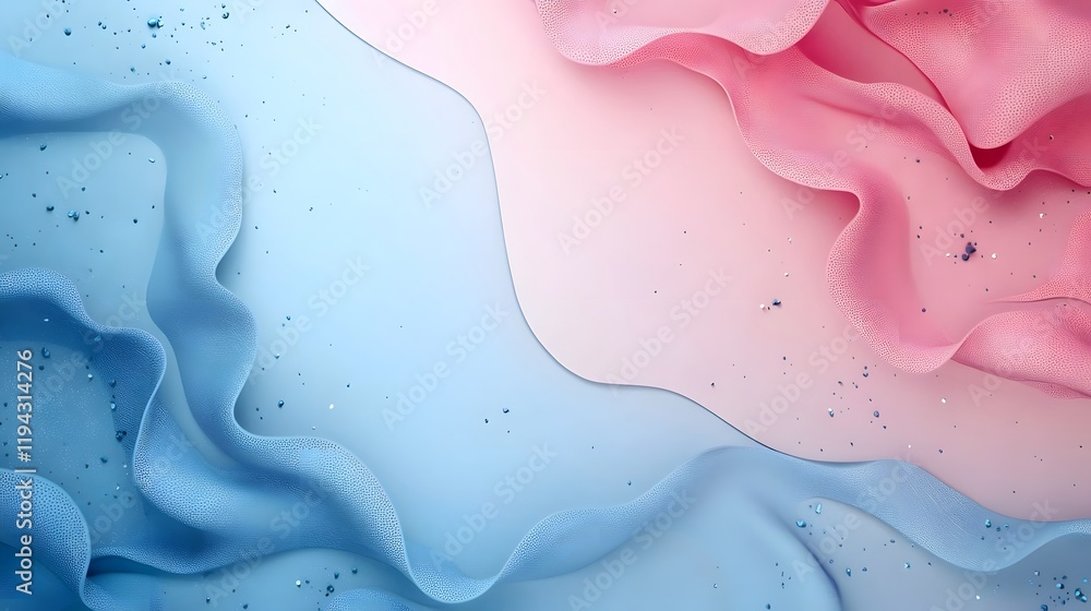 Poster minimalist background with soft flowing gradients and abstract fluid shapes in a harmonious blend of