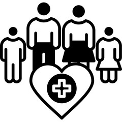 Family Health mixed icon