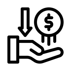 Deposit line icon