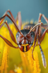 close up of a wasp