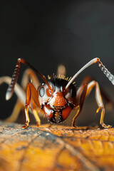 wasp on a macro
