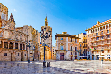 Fototapeta premium Basilica Cathedral of the Assumption of Our Lady. Valencia.