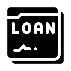 Loan Document glyph icon