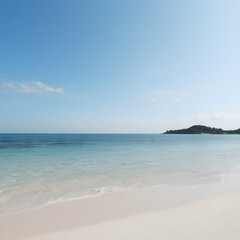 beach with sky and clouds
