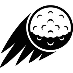 Simple vector icon golf ball
