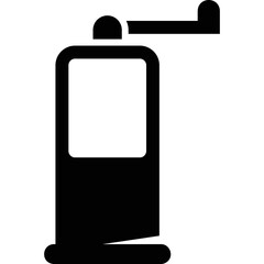 Simple vector icon pepper shaker
