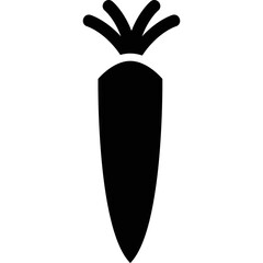 Simple vector icon carrot