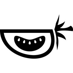 Simple vector icon tomato