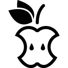Simple vector icon apple

