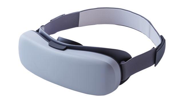 Futuristic virtual reality glasses emphasizing cutting-edge technology