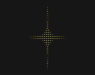 Baseball home plHalftone Star Shapes Symbol Icon Vector Illustration. Sparkles, shining burst.ate