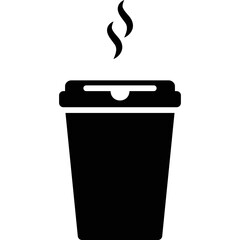 Simple vector icon coffee to go