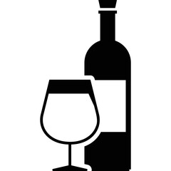 Simple vector icon wine