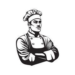 chef with a tray