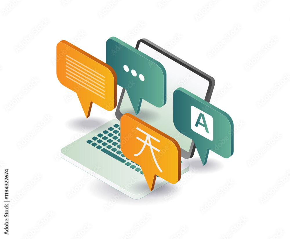 Poster computer language translation application technology