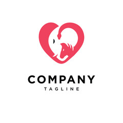 Love Animal Safari Logo Icon Vector