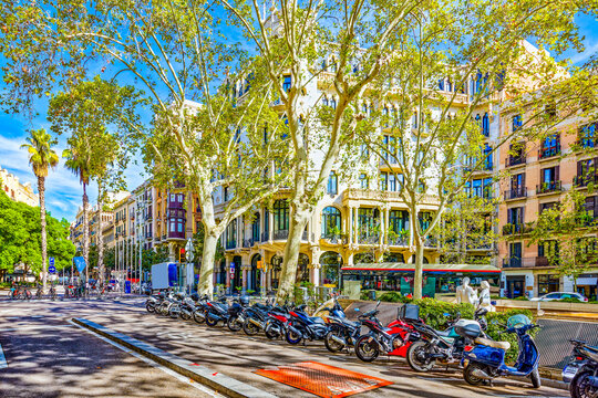 District Eixample. Fuster House .Barcelona.