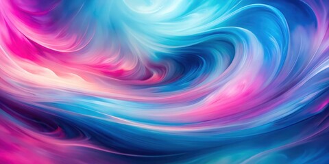 Obraz premium Gradient of blue and pink hues blending into a mesmerizing blur, creating an abstract background with soft, swirly textures and vibrant colors , gradient, vibrant