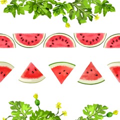 slice of watermelon as textured background