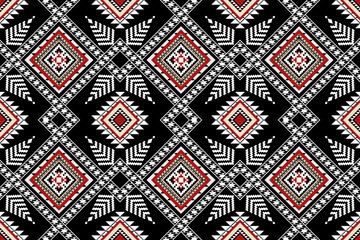 Retro tribal vector ,Ethnic pattern seamless, Geometric design ,Aztec embroidery border seamless patterns.ethnic design, hipster backdrop, wallpaper Background, Design curtain, carpet ,fabric ,textile