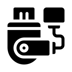 USB Stick glyph icon