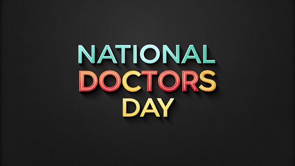 Obraz premium national doctors' day