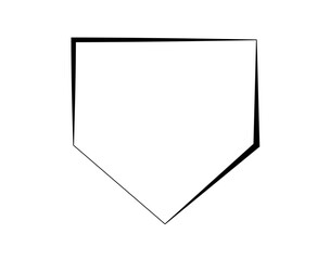 ПечаBaseball Home Plate Vector Icon. Vector Template Design. Silhouette. Playing. Home base. Sport. Baseball Diamondть