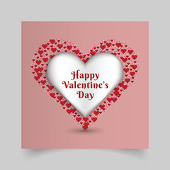 Happy Valentines day romantic love background