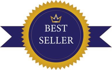 Best Seller Badge: A Gold and Blue Design | Gold Best Seller Badge: A Premium Design.