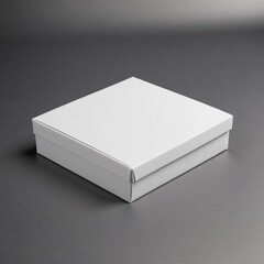 Fototapeta premium white box package mock up template product background design container cardboard blank paper pack