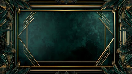 Premium Art Deco Border with Symmetrical Pattern