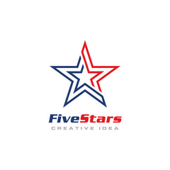 Creative Star Concept Logo Design Template
