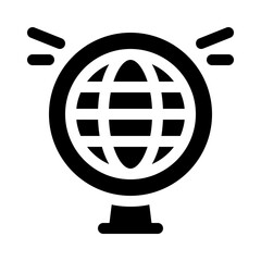 Globe glyph icon