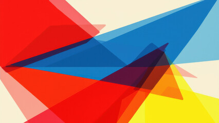 Obraz premium Vibrant abstract background with geometric shapes and bold colors.