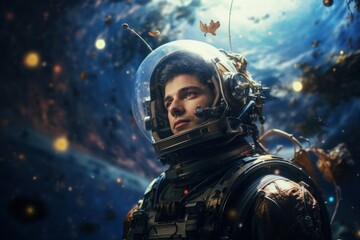 Fototapeta premium Astronaut person human.