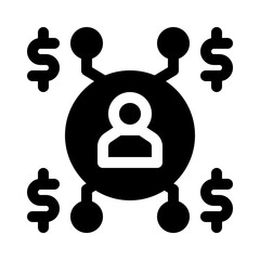 Affiliate Marketing glyph icon