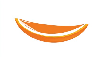 Abstract Orange Slice Graphic Design