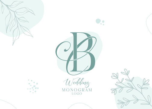 CB BC wedding initial monogram logo