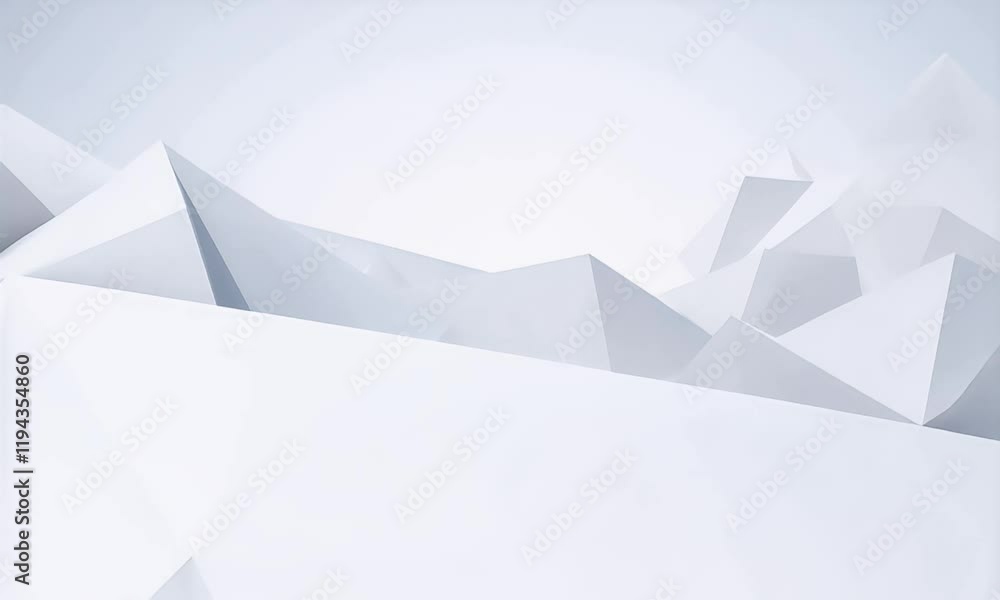 Poster abstract 4k geometric background animation with a soft white blurred gradient cycle in slow motion. 