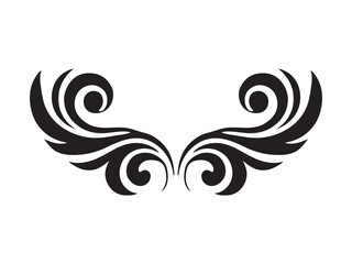 Fototapeta premium black and white wings