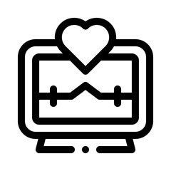 Heart Rate Monitor line icon