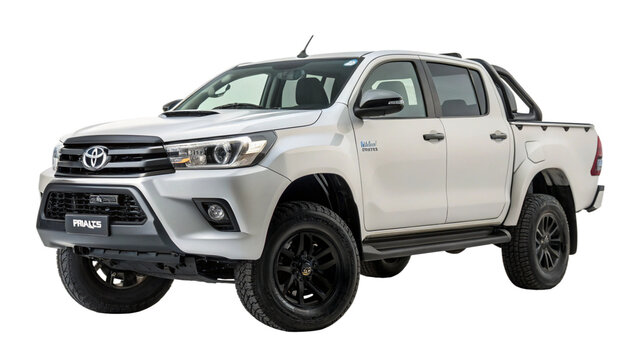 Toyota truck isolated.