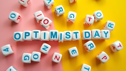 Naklejka premium happy optimist day
