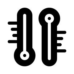Thermometer glyph icon
