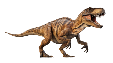 Fearsome Prehistoric Predator Dinosaur on a transparent background