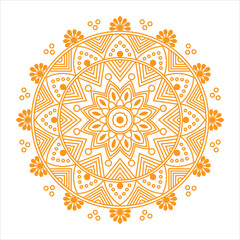 Creative flower mandala design