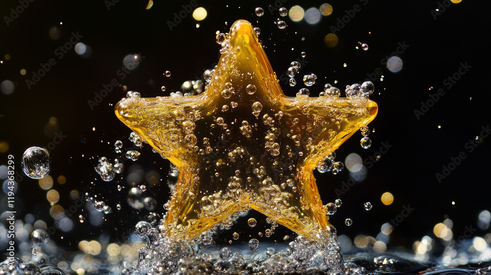 Fototapete star shape bubble explosion sprite sheet. game animation sequence of burst or dissolution effect of 