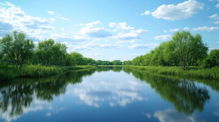 Serene Lake Landscape